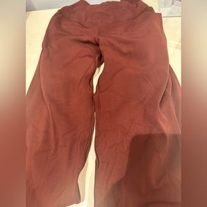Aerie Cross Flares Maroon